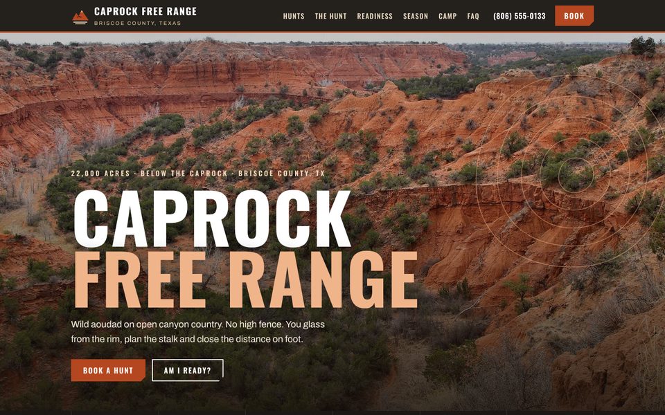 Preview of the Caprock Free Range design sample